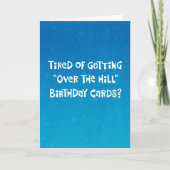 Carte Funny "Over the Hill" 59e anniversaire (Devant)