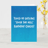 Carte Funny "Over the Hill" 59e anniversaire (Fleur jaune)
