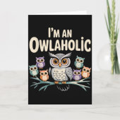Carte Funny Owl Design For Men Women Boys Girls Toddlers (Devant)