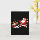 Carte Funny Pallon Santa Claus Boots Christmas Womens Me (Fleur jaune)