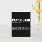 Carte Funny Panantukan définition de boxe de combat (Fleur jaune)