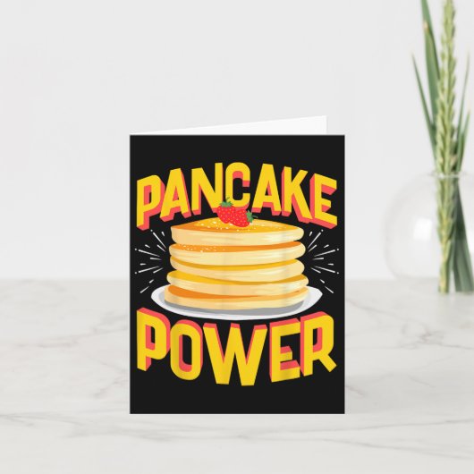 Carte Funny Pancake Power (Devant)