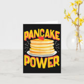 Carte Funny Pancake Power (Fleur jaune)