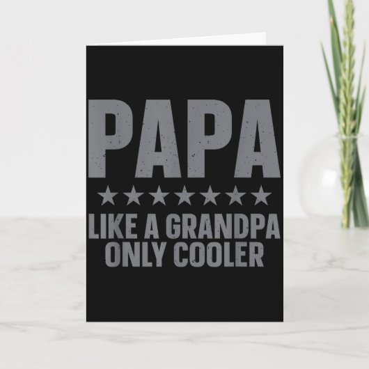Carte Funny Papa Art For Grandpa From Grandkids Father's (Devant)