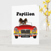 Carte Funny Papillon (Fleur jaune)