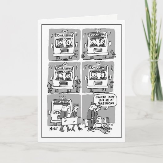 Carte Funny Paramedic Card (Devant)