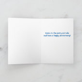 Carte Funny Party Animals Advice for Anniversary (Intérieur)