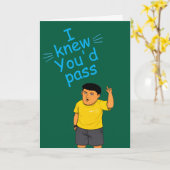 Carte Funny passed the bar exam card (Fleur jaune)