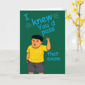 Carte funny Passed the bar exam card (Fleur jaune)
