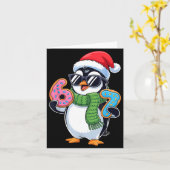 Carte Funny Penguin Six Seven 67 Ice Cream Christmas Boy (Fleur jaune)