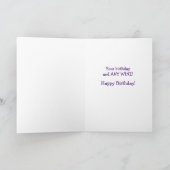 Carte Funny Perfect Wine Pairing Birthday Card de Woman (Intérieur)