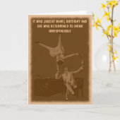 Carte Funny personnalisé (Fleur jaune)