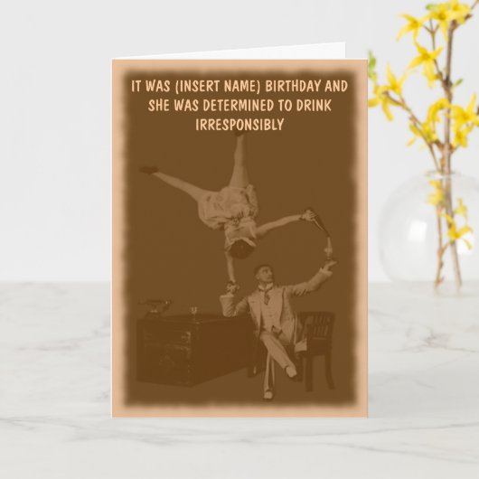 Carte Funny personnalisé (Fleur jaune)