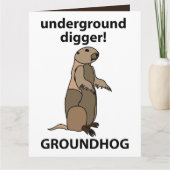 Carte Funny Pet Groundhog (Devant)