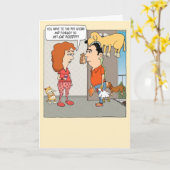 Carte Funny Pet Store Désastre Anniversaire (Fleur jaune)