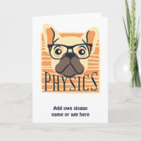 Funny PHYSICS Français Bulldog Science enseignant