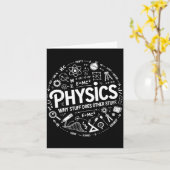 Carte Funny Physics Nerd Science Humor Stem Quote (Fleur jaune)