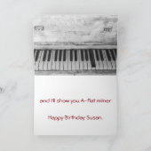 Carte Funny Piano Joke Anniversaire (Intérieur)