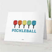 Carte Funny Pickleball Retro Vintage (Dos)