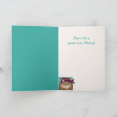 Carte Funny Pirate Chat Anniversaire (Intérieur)