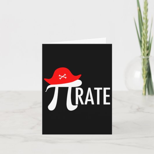 Carte Funny Pirate Math Pun - Pi Day Symbole Humour Tee (Devant)