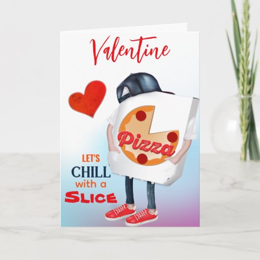 Carte Funny Pizza Love Valentine (Devant)
