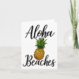 Carte Funny Plages d'Aloha Tee - shirt Anniversaire d'an