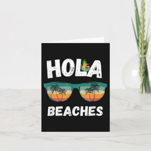 Carte Funny Plages Hola Retro Vintage Gles Tee For Man