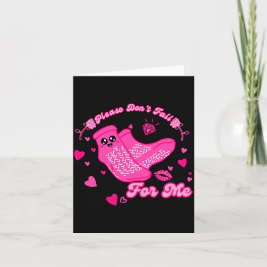 Carte Funny Please Don't Fall For Me Medical Non Slip So (Devant)