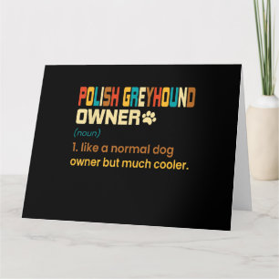 Carte Funny Polish Greyhound Vintage
