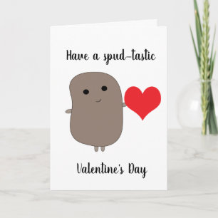 Carte Funny Pomme de terre Saint-Valentin