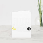 Carte Funny Pool Billard Dieu Famille Billard Cadeau (Devant)