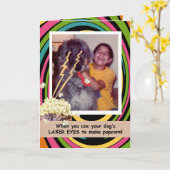 Carte Funny Popcorn (Fleur jaune)