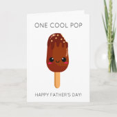 Carte Funny Popsicle Cool Pop Fête des pères Card (Devant)