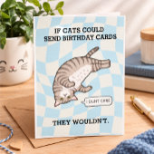 Carte Funny printable cat birthday