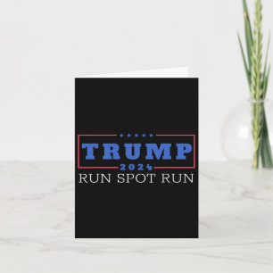 Carte Funny Pro Trump 2024 Run Spot Run Trump Kamala Deb