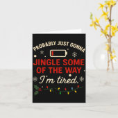 Carte Funny Probably Just Gonna Jingle Some Of The Way I (Fleur jaune)