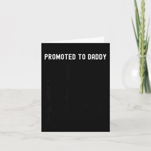 Carte Funny Promoted To Daddy Baby Gift For New Daddy 20 (Devant)