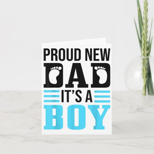 Carte Funny Proud New Dad It's A Boy Gift For Men Cool N (Devant)