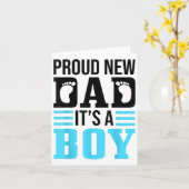Carte Funny Proud New Dad It's A Boy Gift For Men Cool N (Fleur jaune)