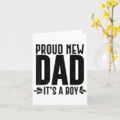 Carte Funny Proud New Dad It's A Boy Gift For Men Cool N (Fleur jaune)