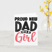 Carte Funny Proud New Dad It's A Girl Gift For Men Cool (Fleur jaune)