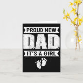 Carte Funny Proud New Dad It's A Girl Gift For Men Cool  (Fleur jaune)