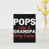 Carte Funny Ps Grandpa Cooler From Grandkids Father's Da (Fleur jaune)