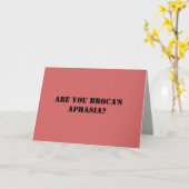 Carte Funny Psychology Love Card (Fleur jaune)