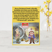 Carte Funny Pun Gold, Frank Incensed et Merv Christmas (Fleur jaune)