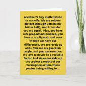 Carte Funny Pun Happy Mother's Day Math (Devant)