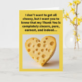 Carte Funny Pun Holeheared Merci (Fleur jaune)