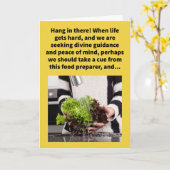 Carte Funny Pun Lettuce Spray Encouragement (Fleur jaune)