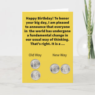 Carte Funny Pun Pair a Dime Shift Joyeux anniversaire